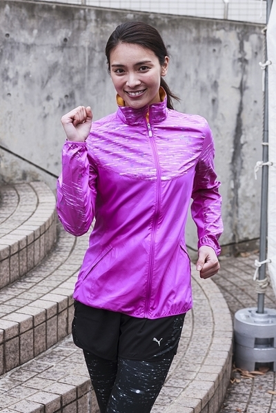 Japanese actress Sayaka Akimoto attends the Shibuya Omotesando Women's Run 2016 on Sunday March 6, 2016, Tokyo, Japan. Some 5000 female runners in colorful running gear took part in the 6th annual 10km mini marathon staged at Tokyo's fashionable district. Popular model Myu Azama attended to show support for the event. (Photo by Rodrigo Reyes Marin/AFLO)
