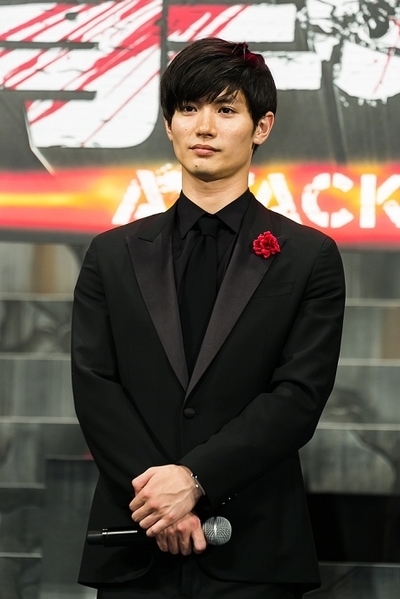 三浦春馬/Haruma Miura, Jul 21, 2015 : Actor Haruma Miura attends the Japan premiere of the film ''Attack On Titan'' on July 21, 2015. The Japanese film is based on the manga series of the same name, written by Hajime Isayama. The film is divided into two parts; the first part will hit theaters across Japan on August 1st and the second part, entitled ''Attack on Titan: End of the World'', is scheduled for release on September 19, 2015. (Photo by Rodrigo Reyes Marin/AFLO)
